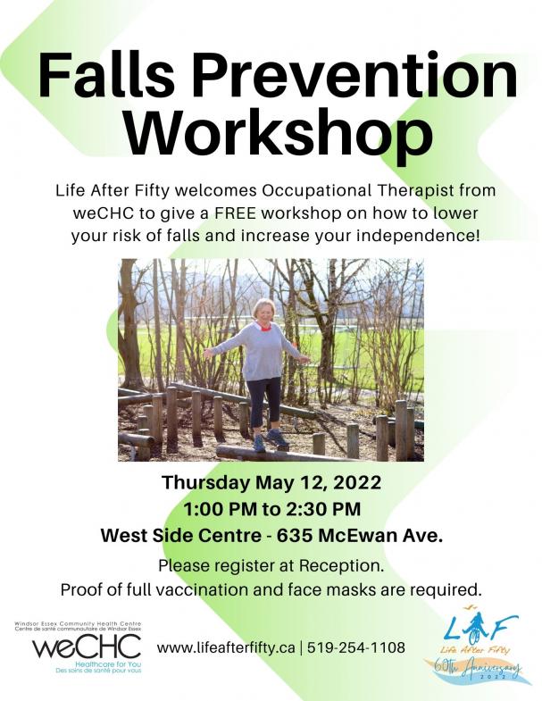 Falls Prevention Workshop- May